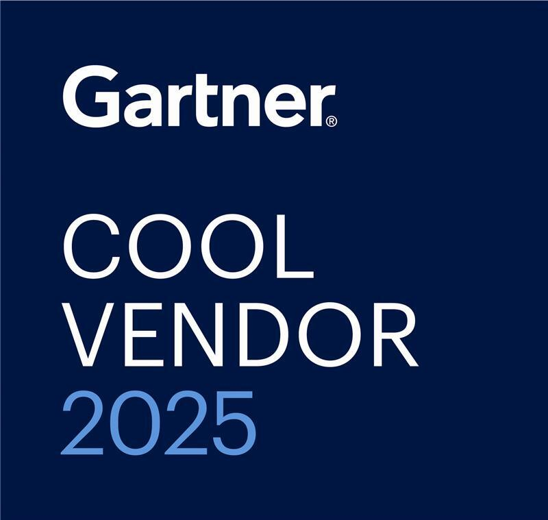 Gartner Cool Vendor 2025 badge on dark blue background